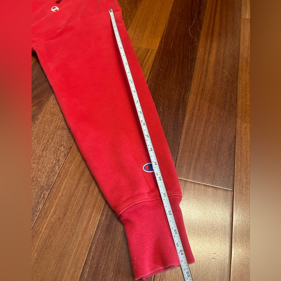 Vintage Champion Reverse Weave Red Hoodie, Size Small, Made in Honduras - Picture 7 of 8